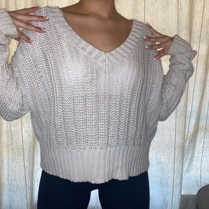 Aeropostale Beige Knit Sweater. Willing to take lower offers.
